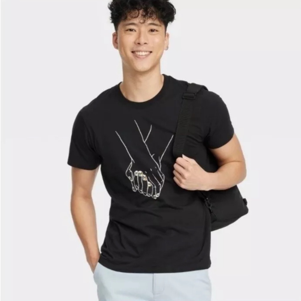 Jen Zeano Designs x Target Pride Holding Hands Short Sleeve T-Shirt; LGBTQ+